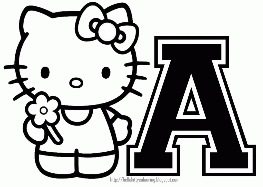 Hello Kitty Coloring Pages Halloween Letters Of Alphabet Coloring ...