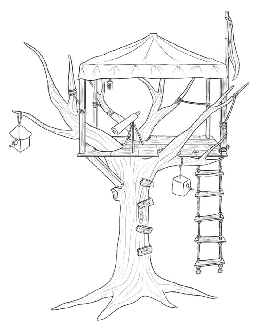 Coloring: Tree House Buildings And Architecture Printable Coloring  Pagesouse For Kids Animals Story Free. coloring pages treehouse coloring  pages printable free treehouse coloring pages printable | Communiti Kids