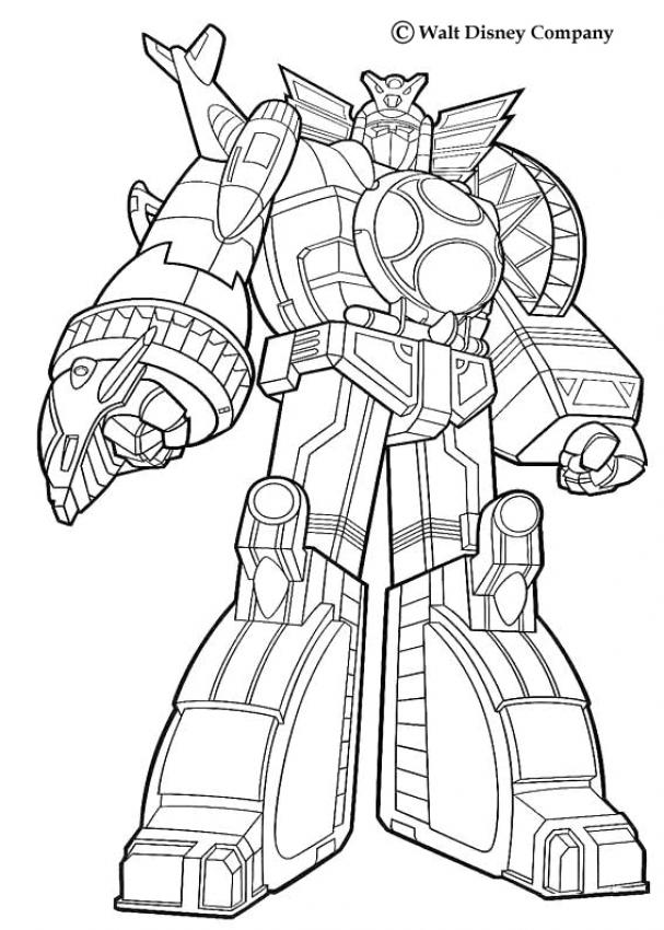 POWER RANGERS coloring pages - Giant robot