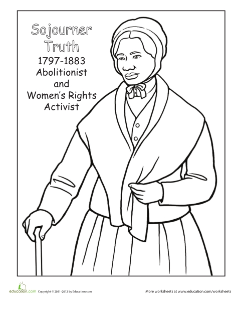 Free Harriet Tubman Coloring Page - Free Coloring Sheets