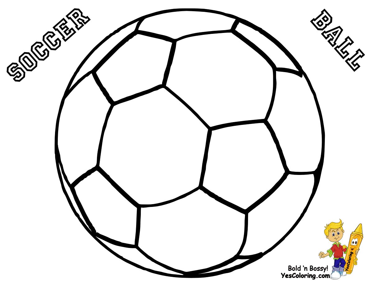 Best Soccer Ball Coloring Page 22 For Gallery Ideas With ...