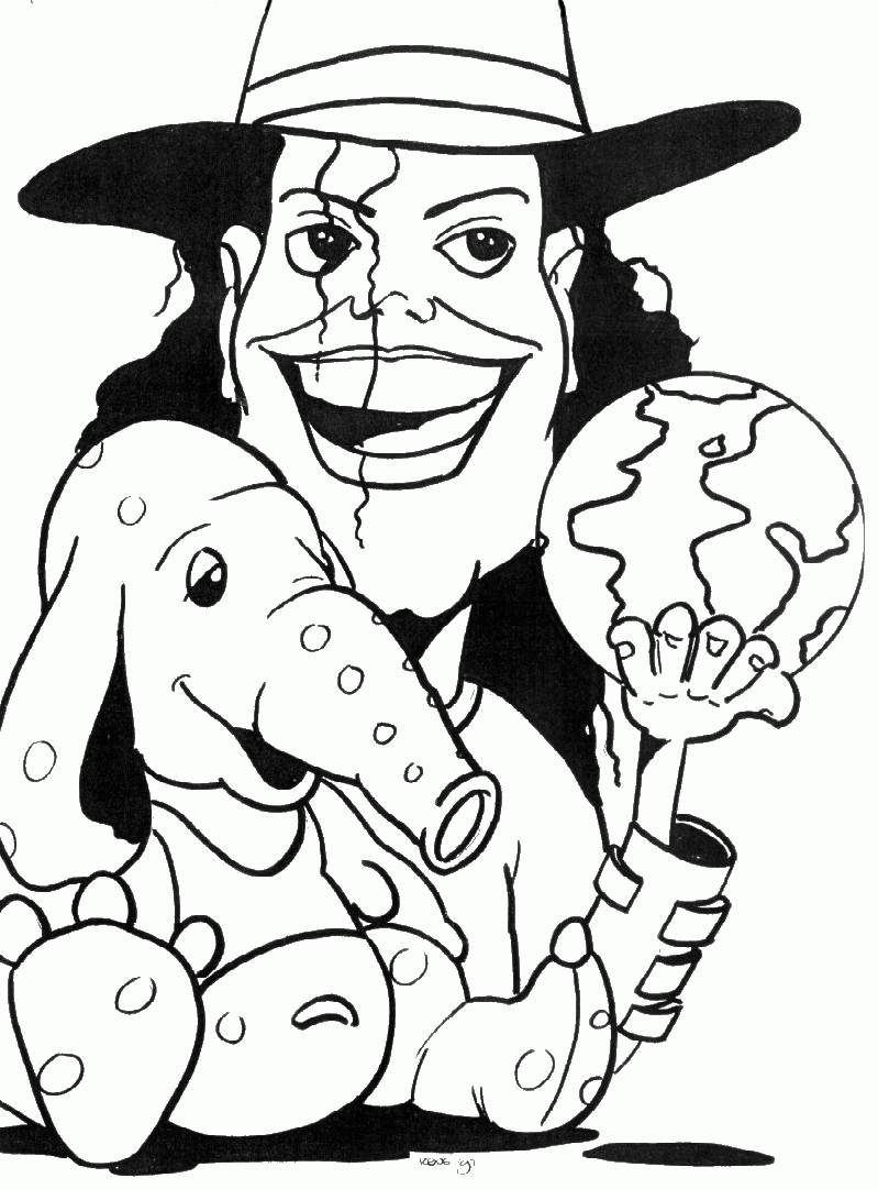 Printable Michael Jackson Coloring Pages Coloring Home