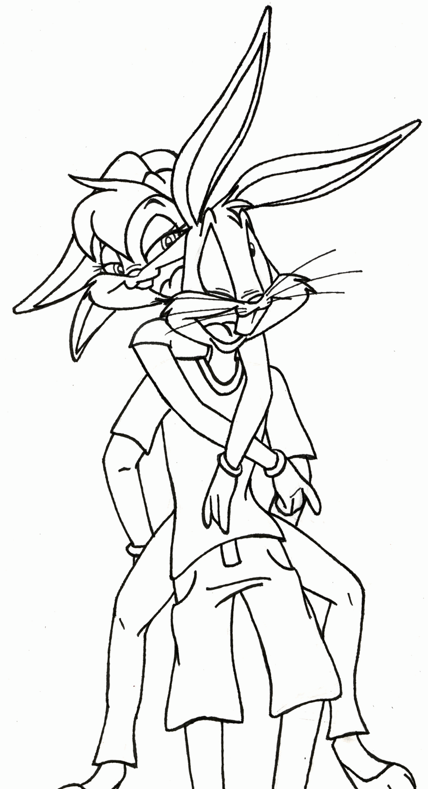 Bugs Bunny Lola Coloring Pages Home Baby Online Printable