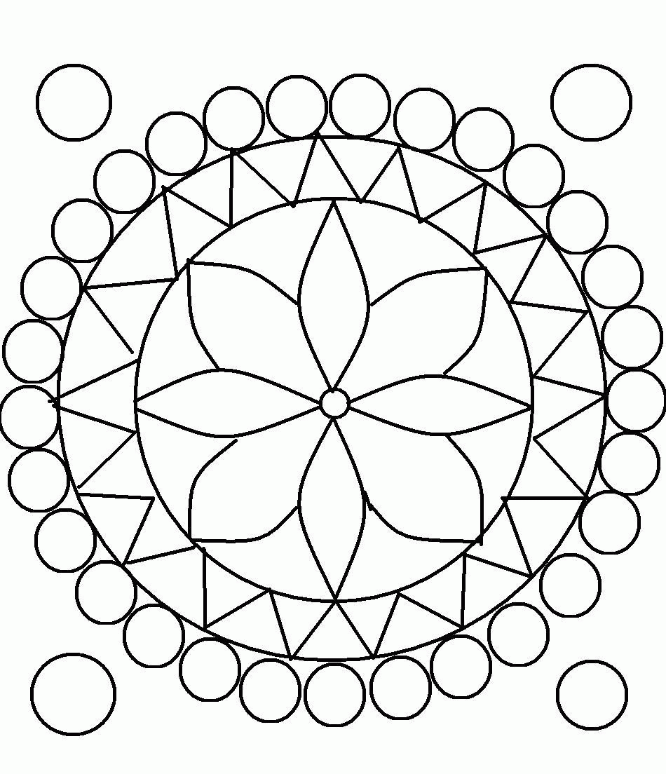 Mosaic Patterns Coloring Pages - Coloring Home