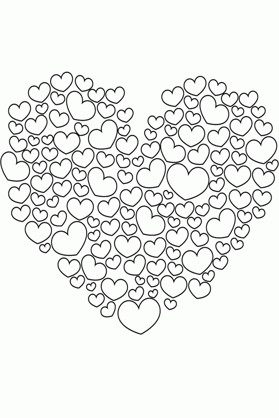 8 Pics of Animal Coloring Pages Hearts - Cute Heart Coloring Pages ...