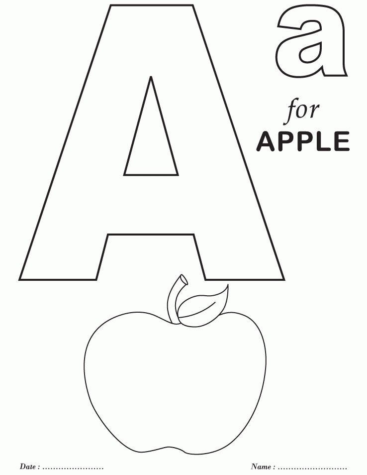 Abc Coloring Pages Free Printable - Coloring Home