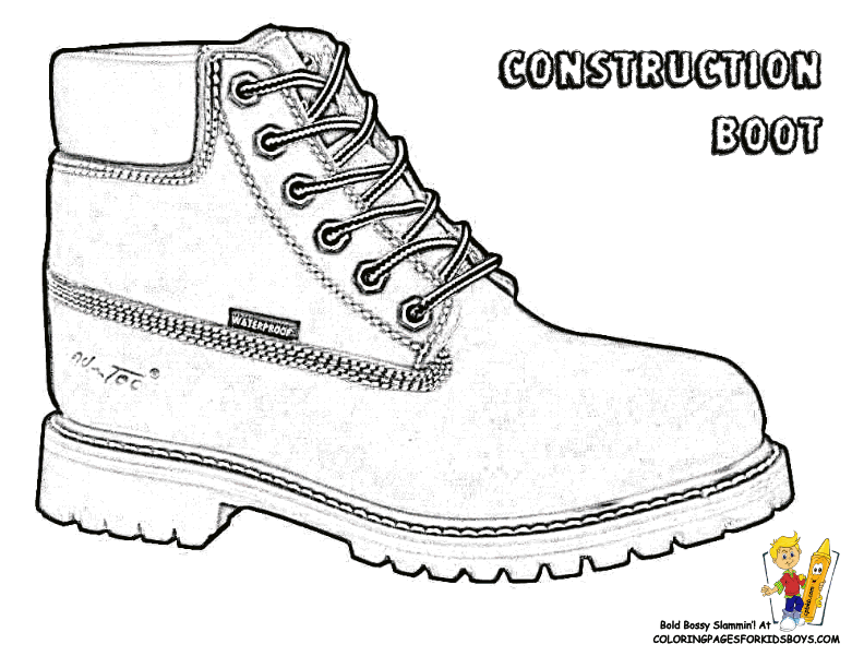 Coloring Pages For Boots - Coloring Home