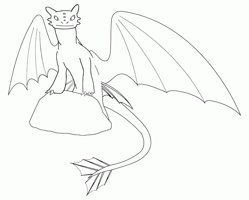 14 Pics Chibi Toothless Dragon Coloring Pages