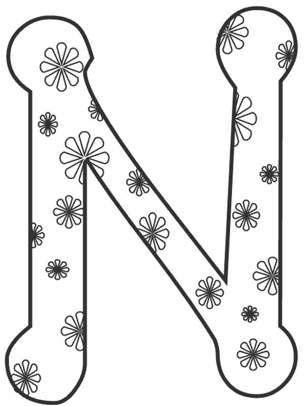Letter N Coloring Pages - Coloring Home