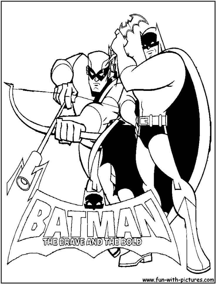 Batman Greenarrow Coloring Page | Cartoon Network Coloring Pages ...