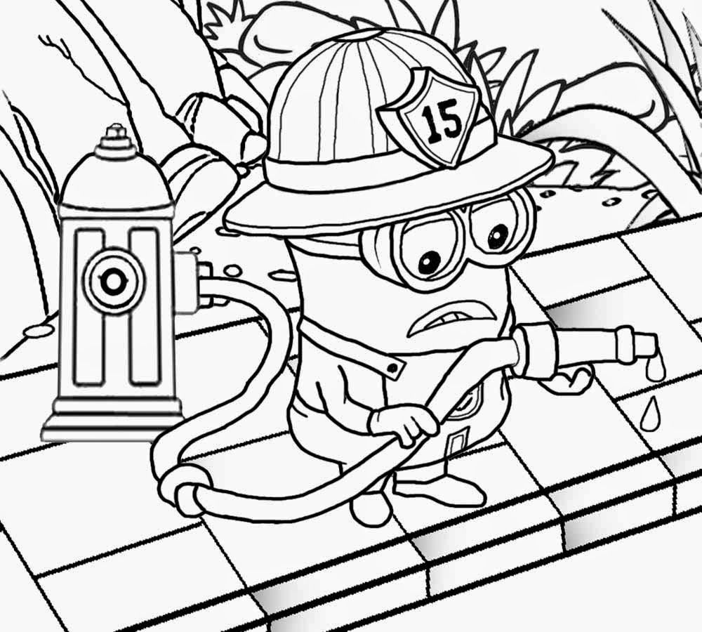 Fre Printable Coloring Page Fire Hat Coloring Home
