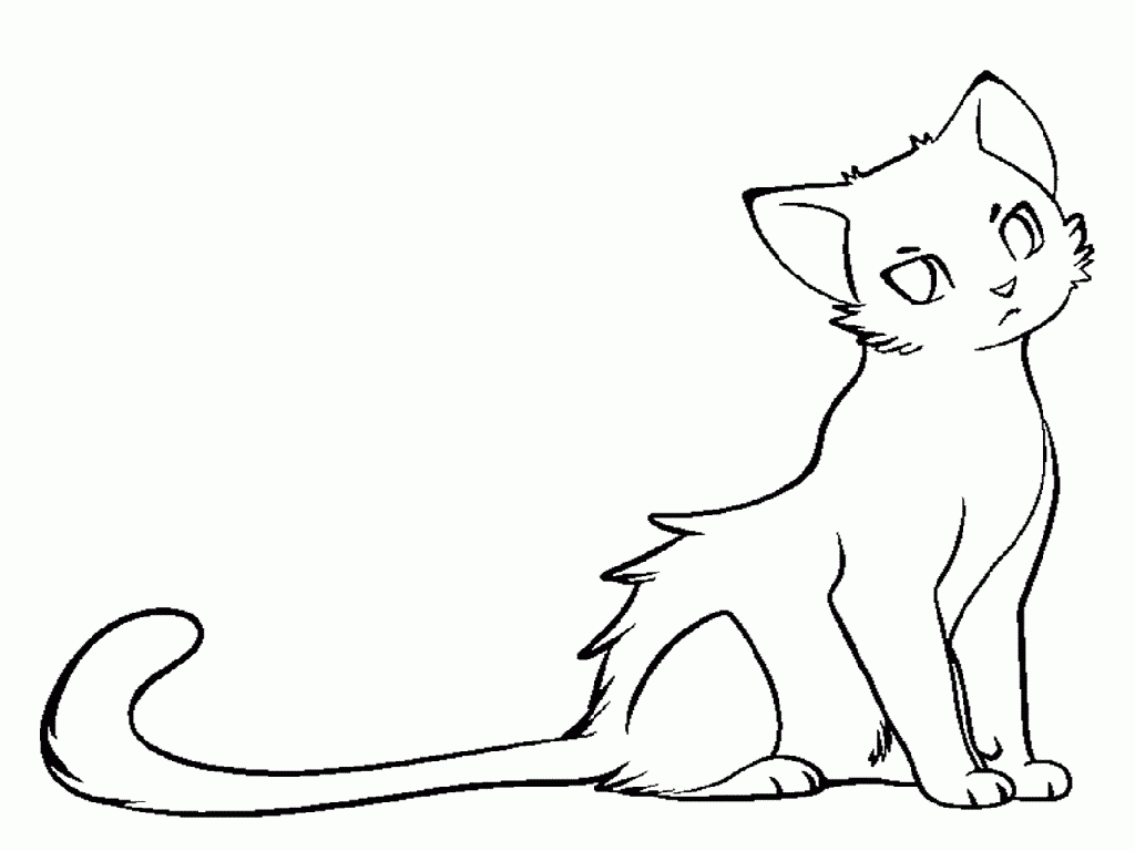 Cat Coloring Page Warrior Cat - Coloring Home
