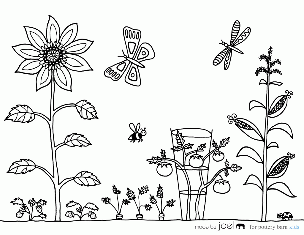 Vegetable Garden - Coloring Pages for Kids and for Adults