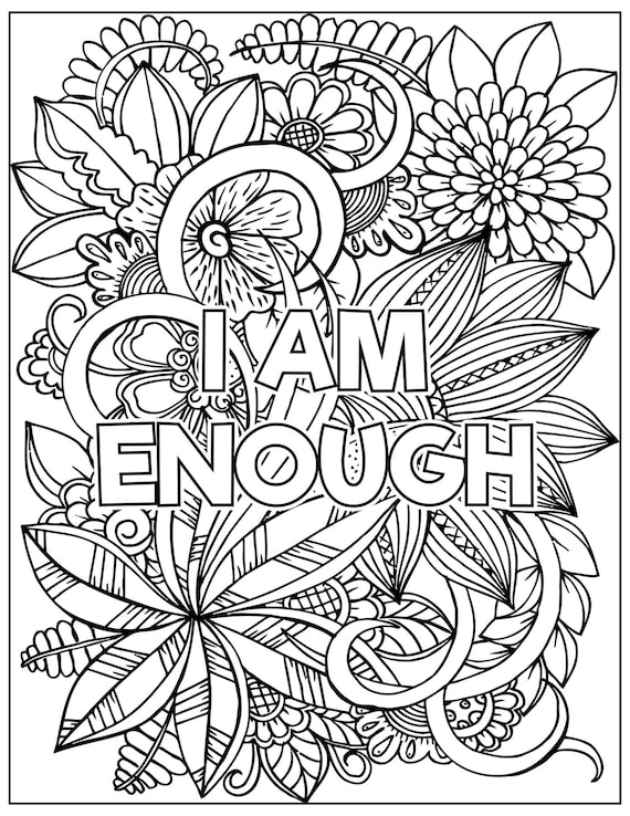 I Am Enough: Coloring Book Sample Page ...