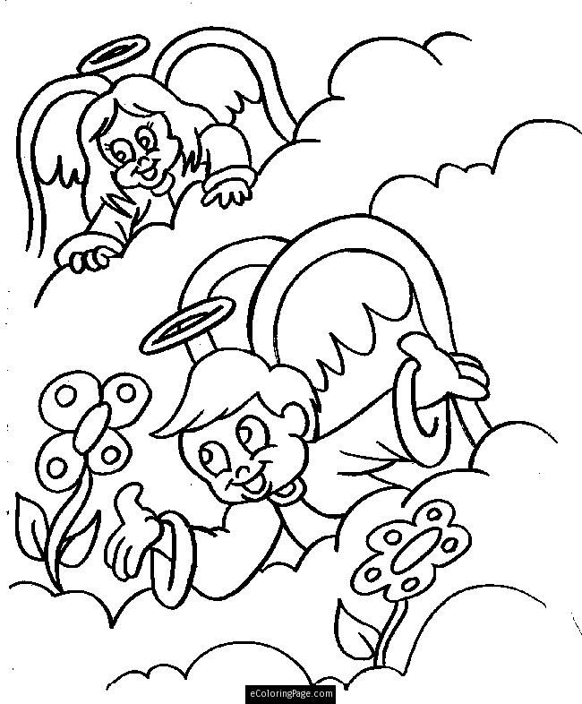 Angels Coloring Pages | eColoringPage.com- Printable Coloring Pages