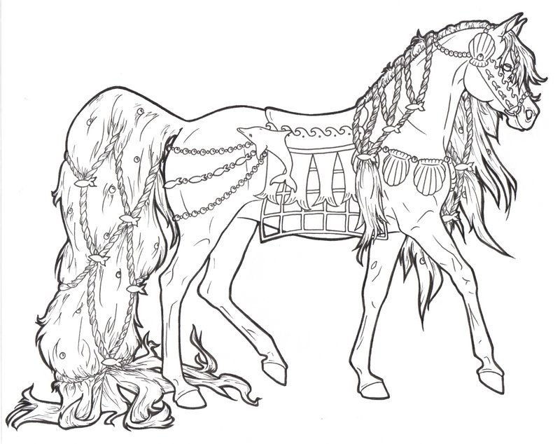 carousel horse coloring pages ...