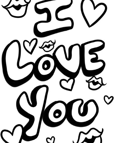 Free i love you mom coloring page - Pipress.net