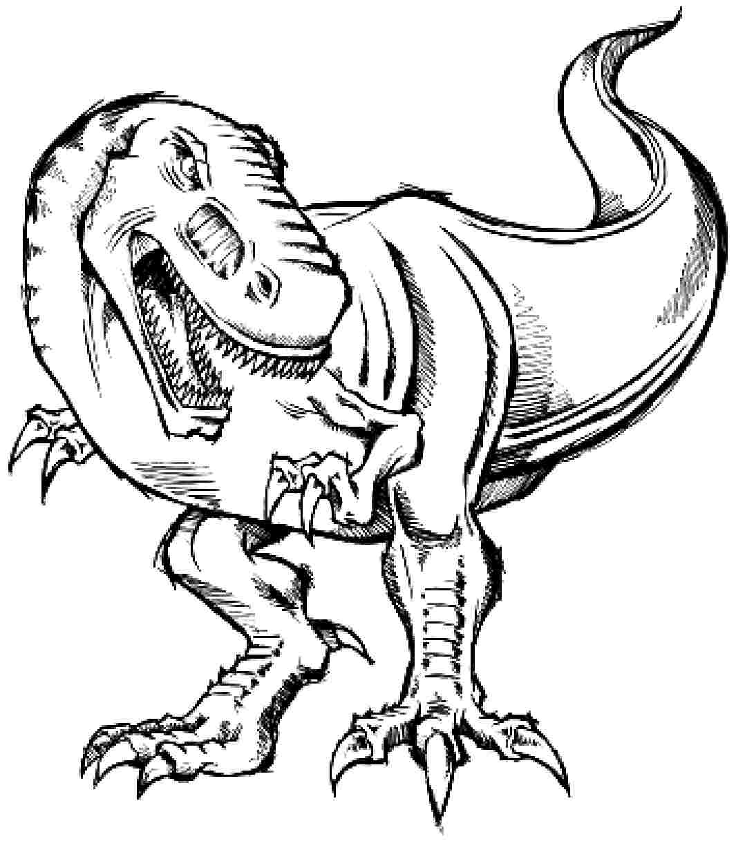 Cute T rex Coloring Page Coloring Home