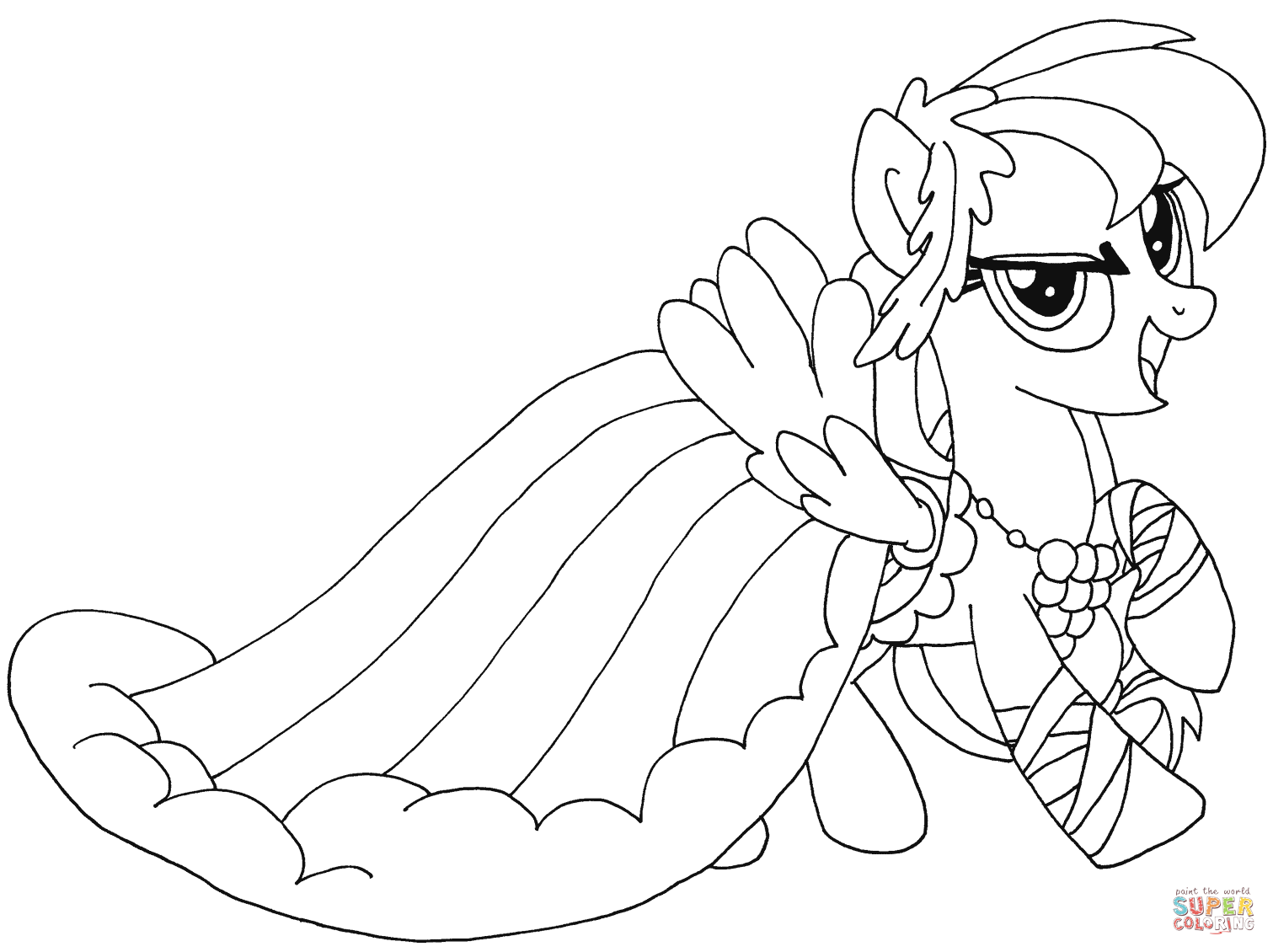 Coloring Pages For Rainbow Dash - Coloring Home