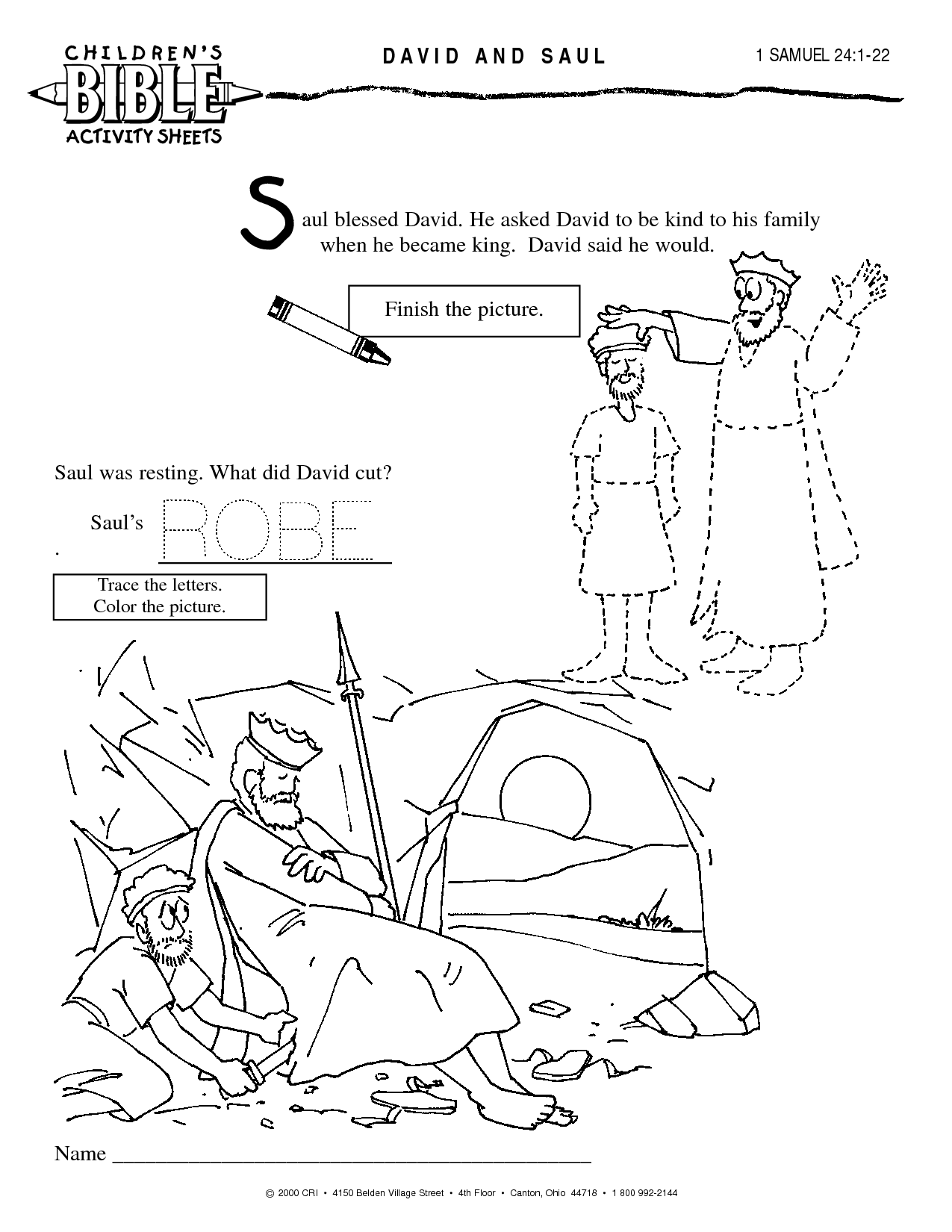 8 Pics of 1 Samuel 24 Coloring Pages - King David and Saul ...