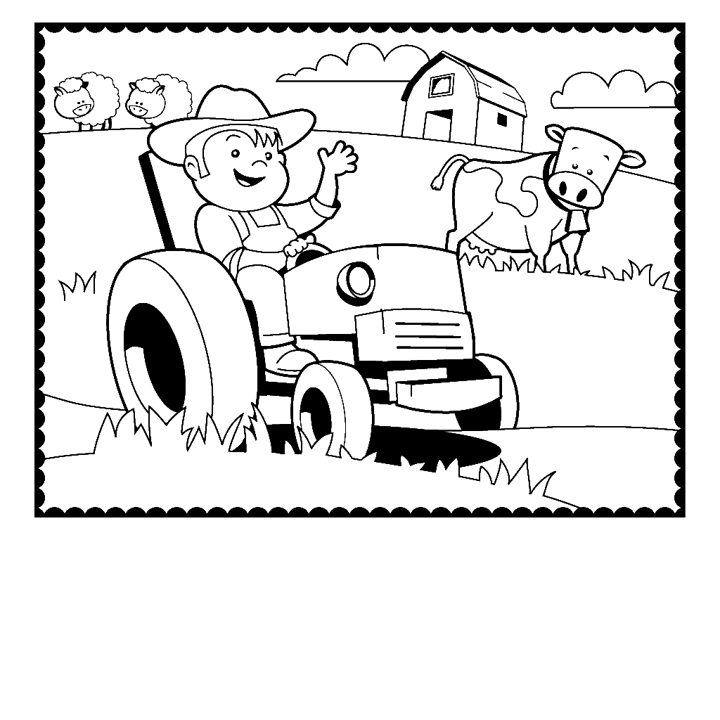 tractor coloring pages. tool coloring pages. tractor safety ...