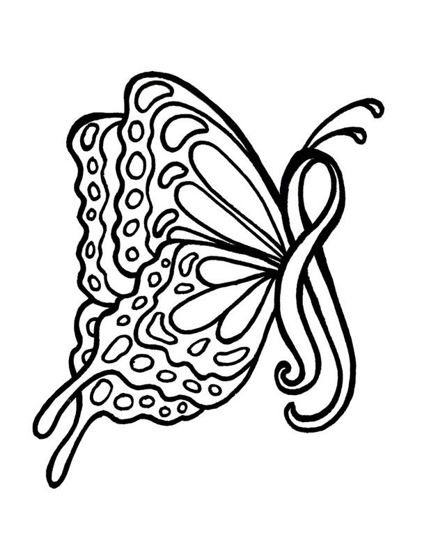 Autism Ribbon Coloring Page Coloring Home