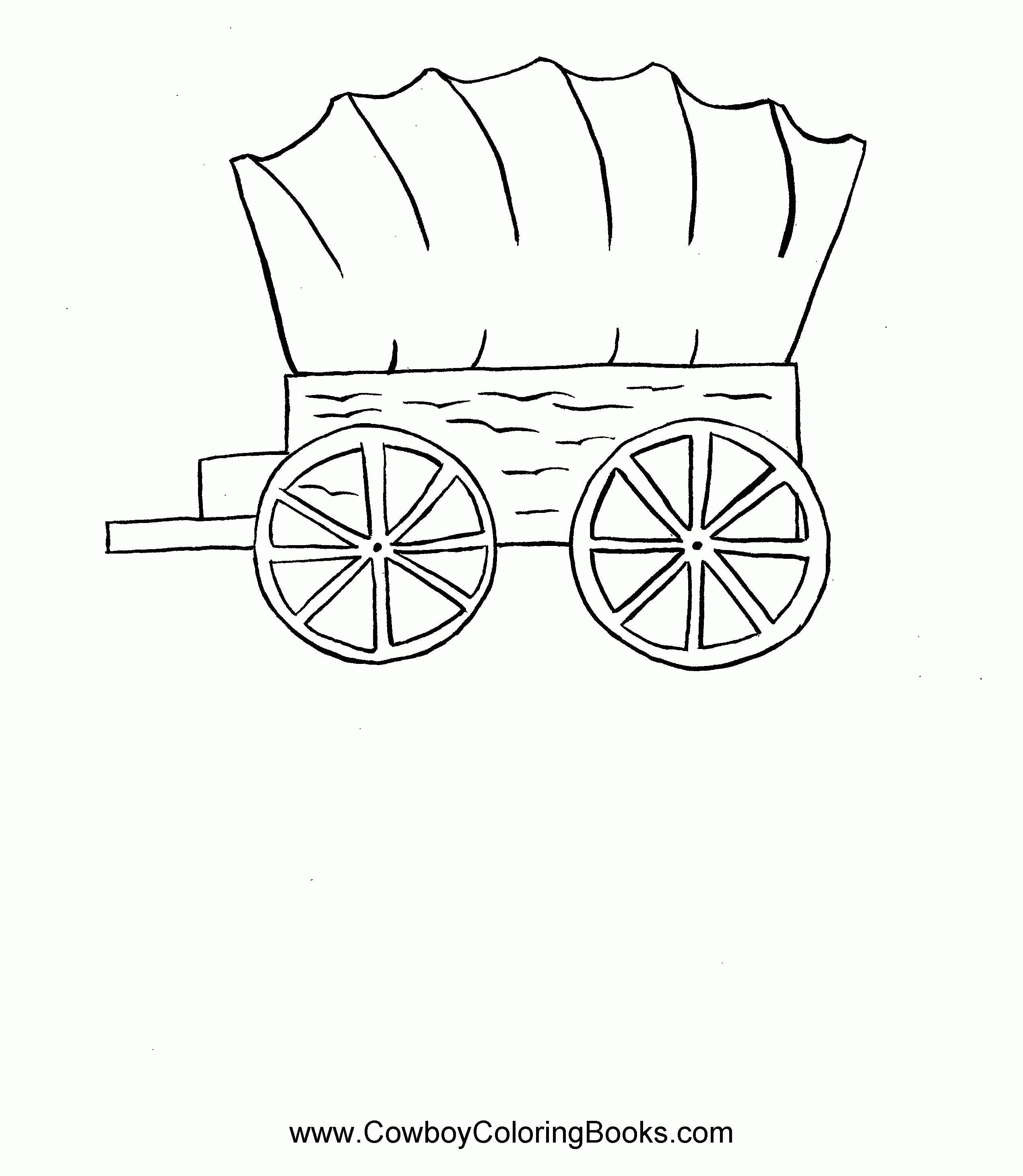Cover Wagon Coloring Pages - Coloring Home