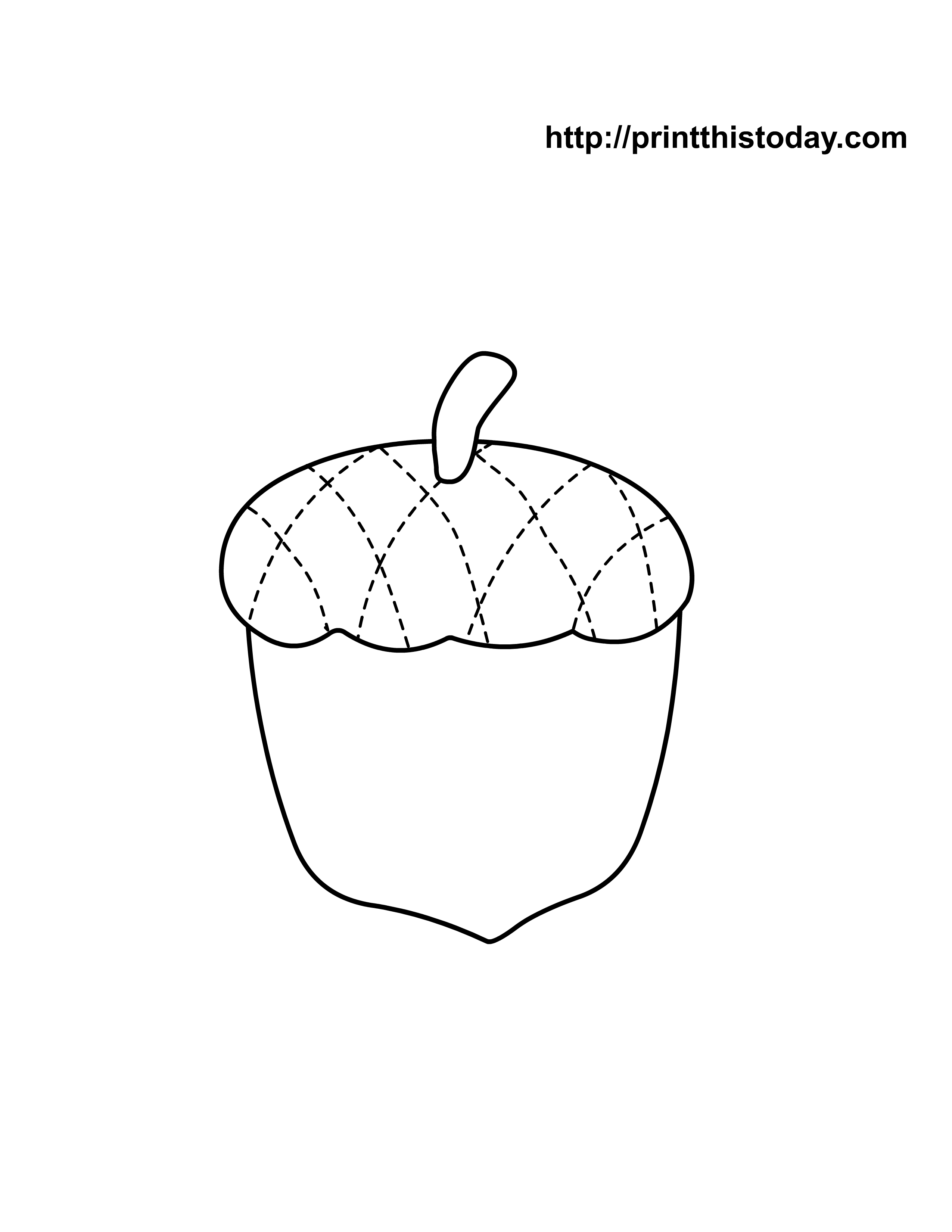 Coloring Pages Of Acorns Coloring Home