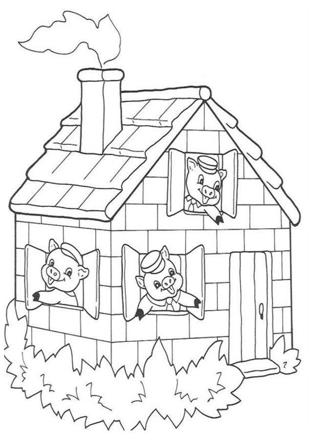 Best Photos of 3 Little Pigs Coloring Pages - Three Little Pigs ...