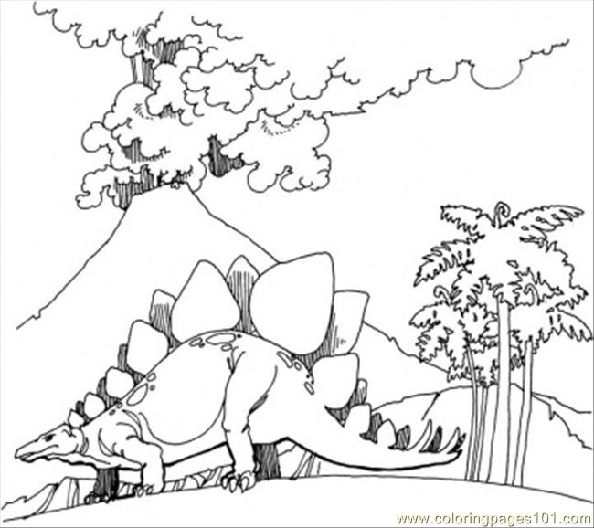 Volcano Goes Mad Coloring Page - Free Disaster Coloring Pages :  ColoringPages101.com