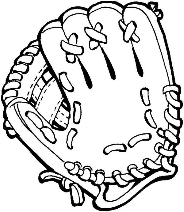 Baseball Glove Coloring Page - Download & Print Online Coloring ...