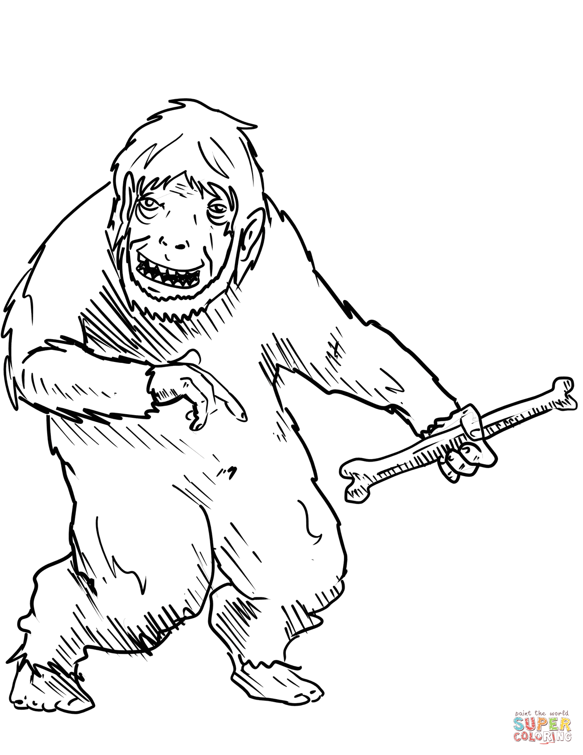Yeti & Bigfoot coloring pages | Free Coloring Pages