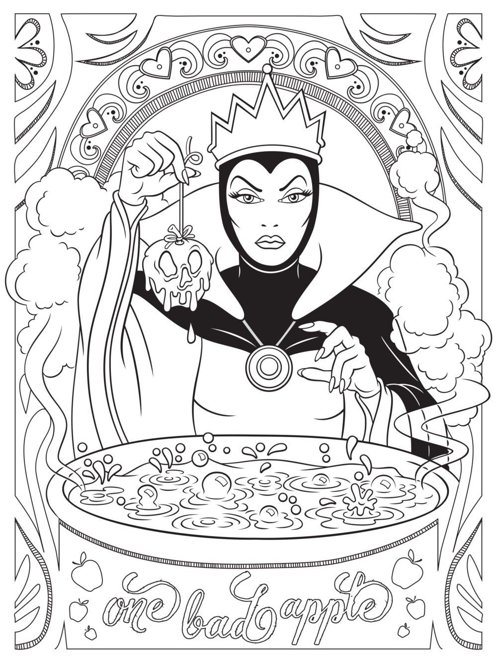Evil Queen | Disney coloring pages, Snow white coloring pages ...