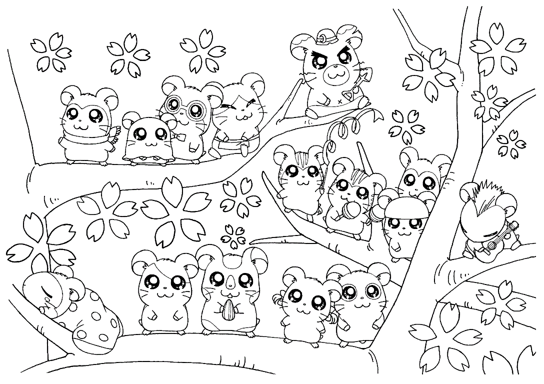 cute hamster coloring pages - High Quality Coloring Pages