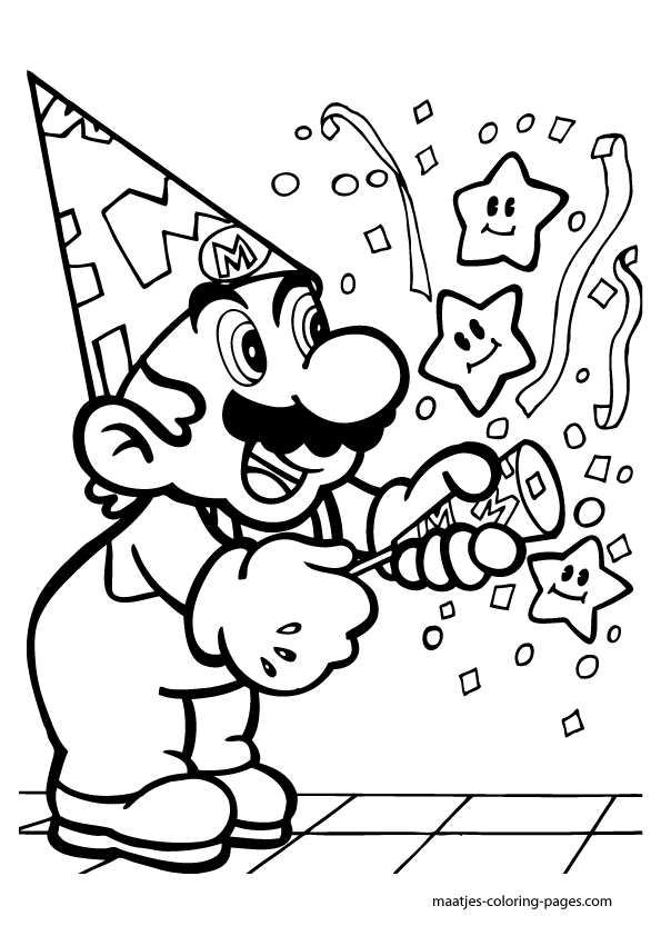 Mario Coloring Pages | Resume Format Download Pdf