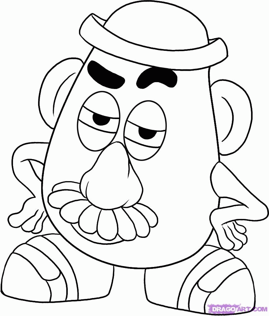 Cartoon Characters Coloring Pages Easy - Coloring Home