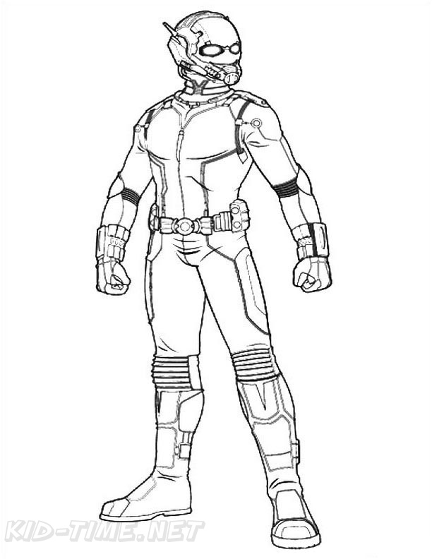 Ant Man Coloring Book Page