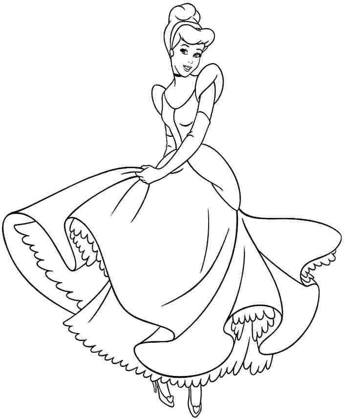 Disney Princess Coloring Pages Cinderella - Coloring Home