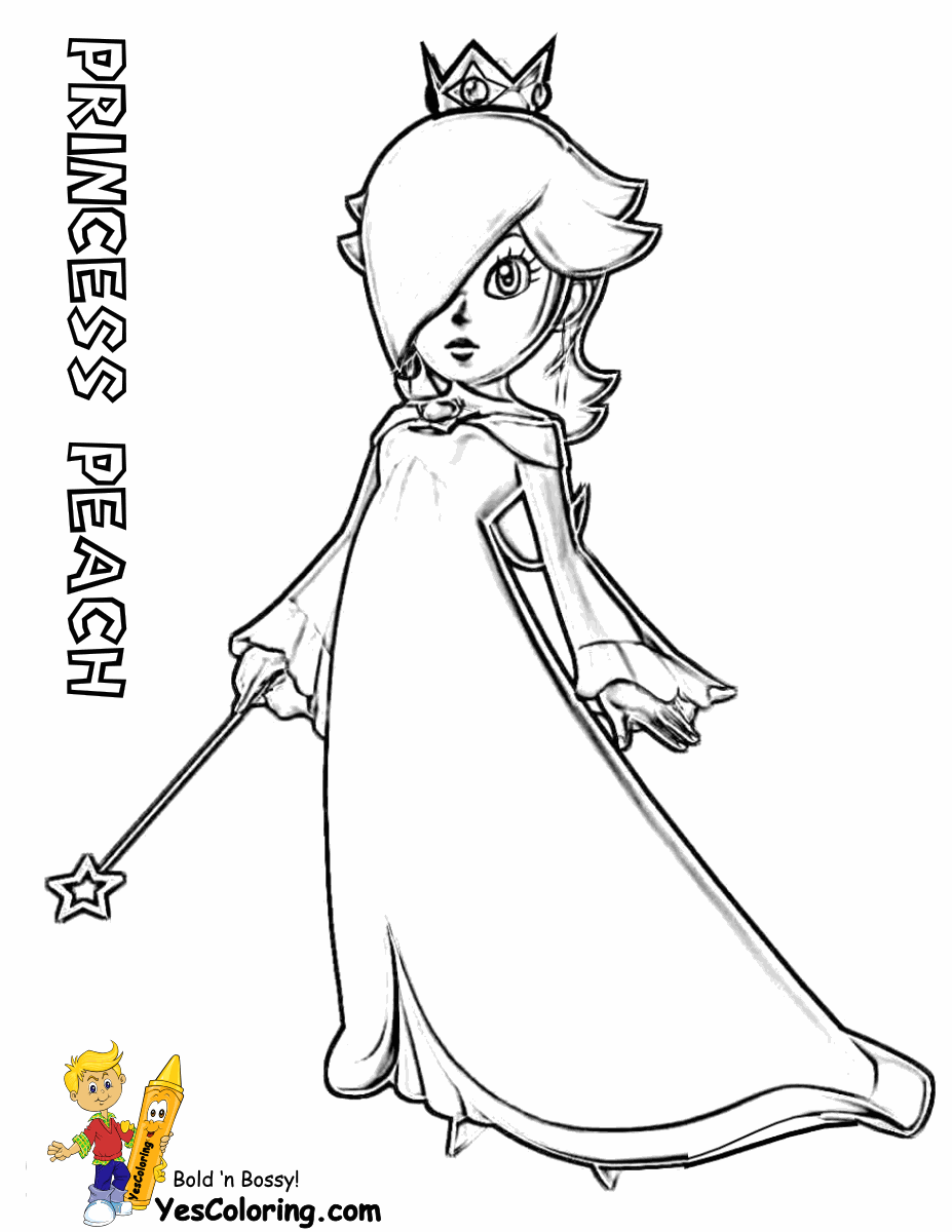 Princess Peach Coloring Pages - HiColoringPages