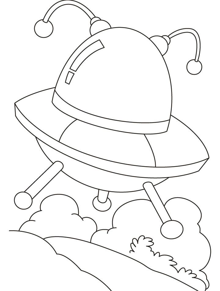 UFO an Unidentified Flying Objects coloring pages | Download Free 