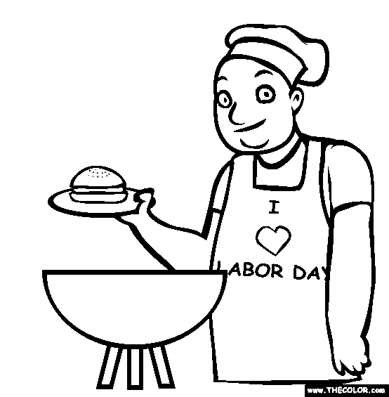 Labor Day Online Coloring Pages | Page 1