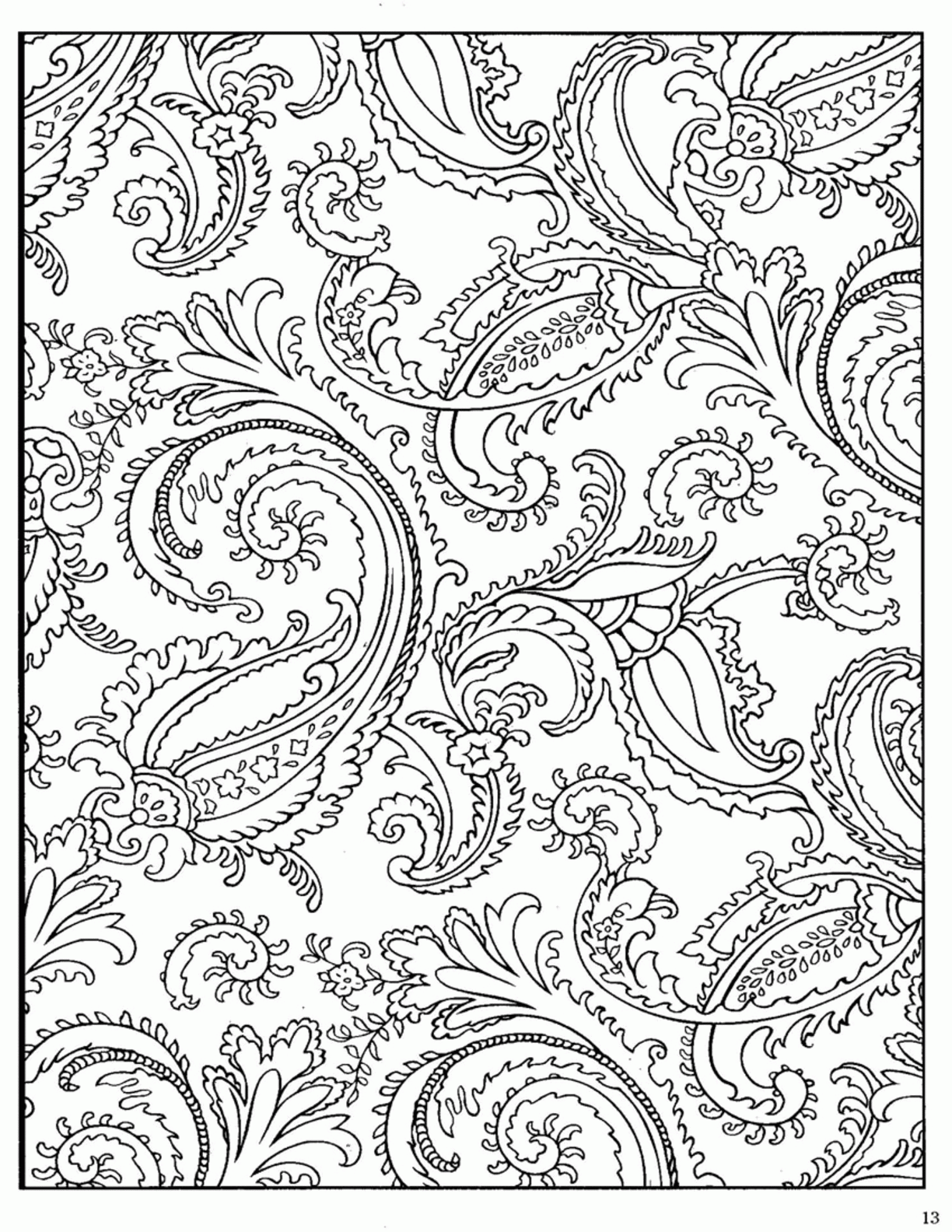 11 Pics of Paisley Heart Coloring Pages - Paisley Embroidery ...