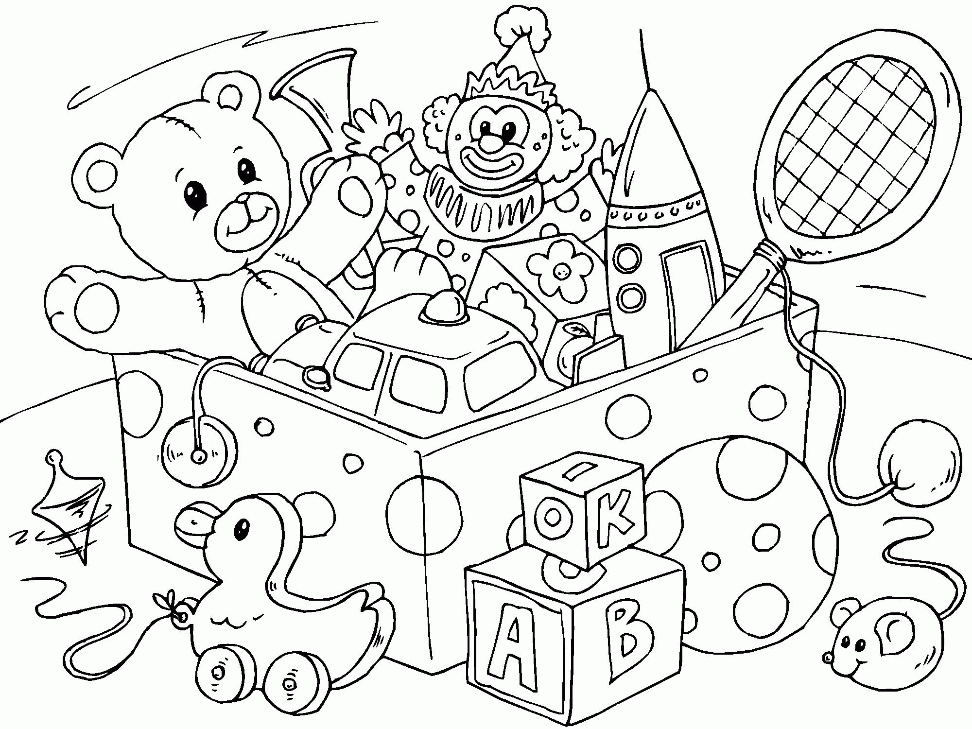 Coloring Page Toys - Coloring Home