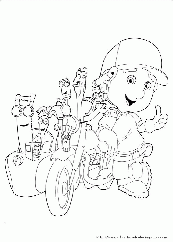 Handy Manny Tools Coloring Page
