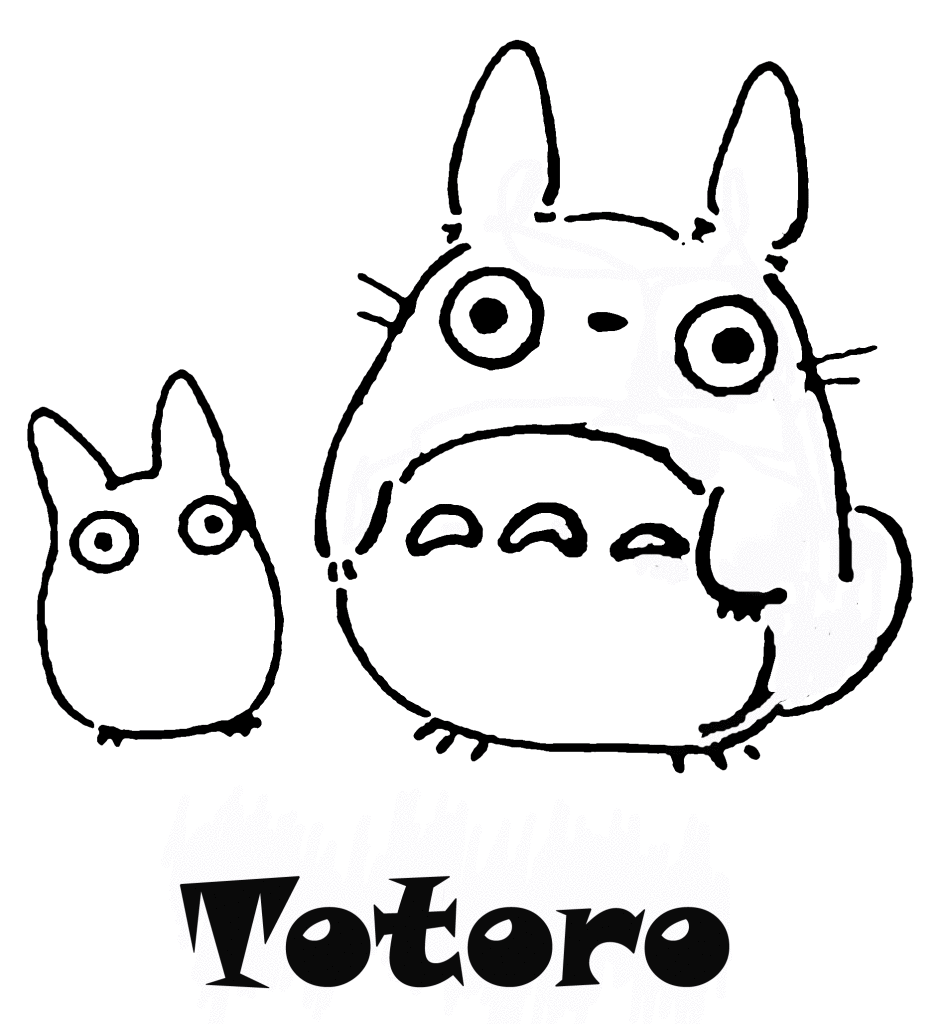 My Neighbor Totoro Coloring Pages - Coloring Home