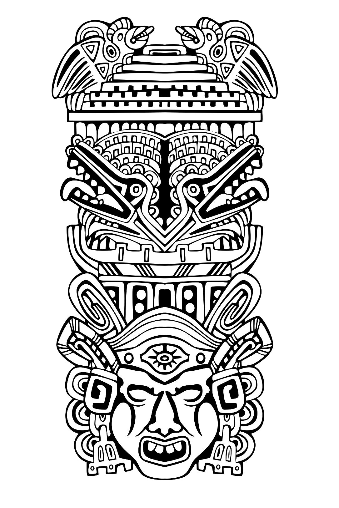 Mayans, Aztecs and Incas coloring pages on ...