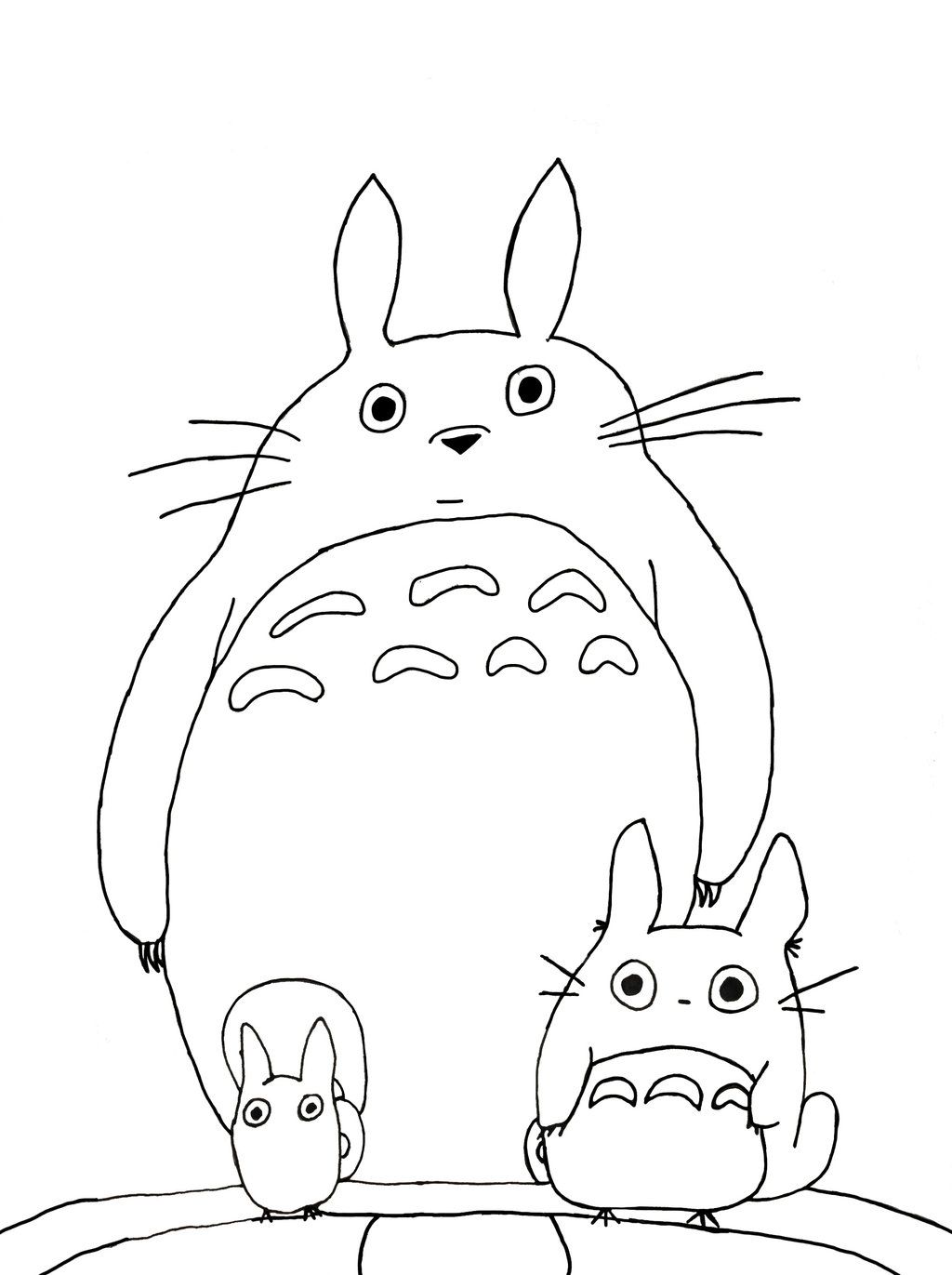 Totoro | Free Coloring Pages on Masivy World