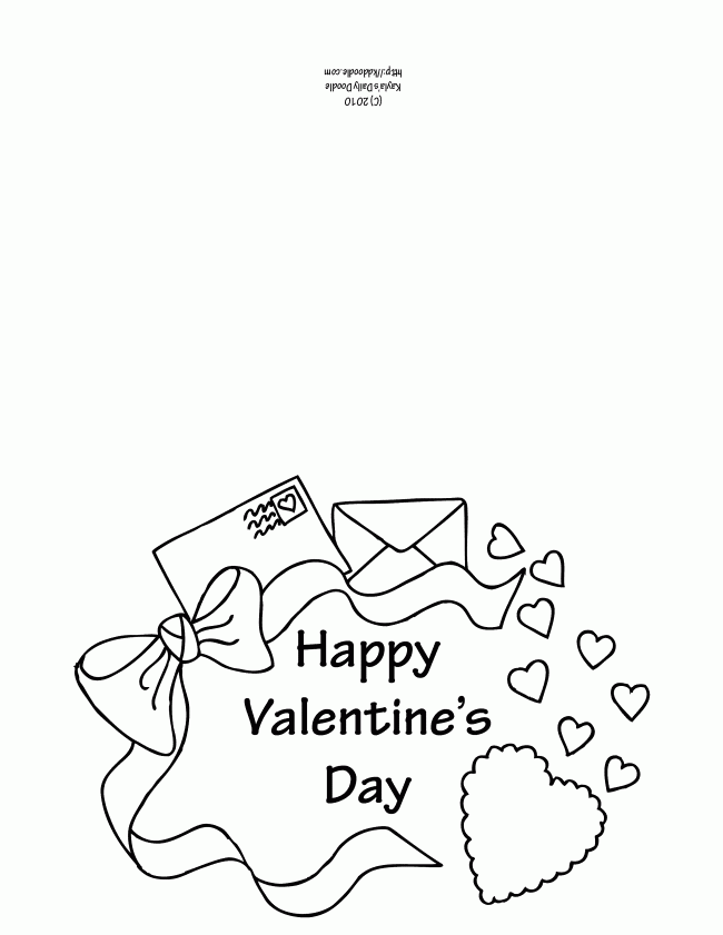 Coloring Pages For Valentines Day Cards - Coloring Home