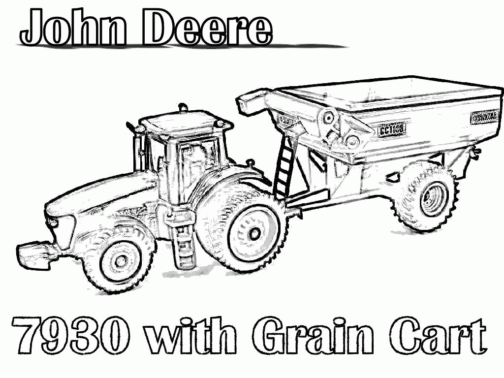 John Deere Tractor Coloring Page You Can Print Out And Color This