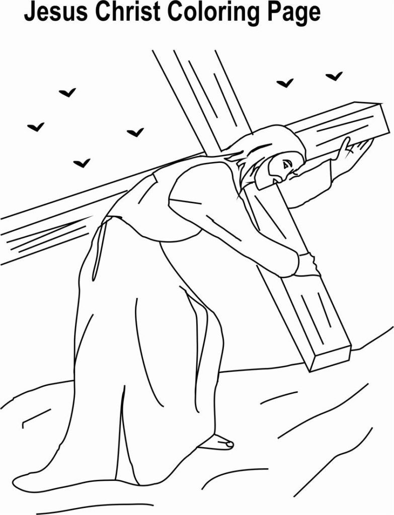 Christian Preschool Coloring Pages Jesus - Coloring Home